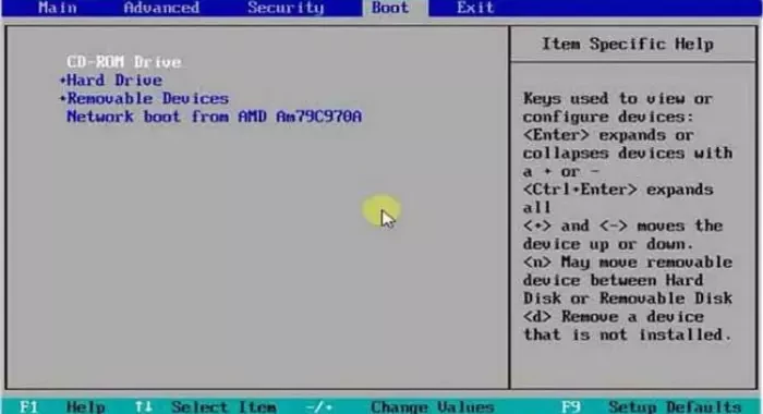 Ilustrasi boot perangkat dalam instalasi linux