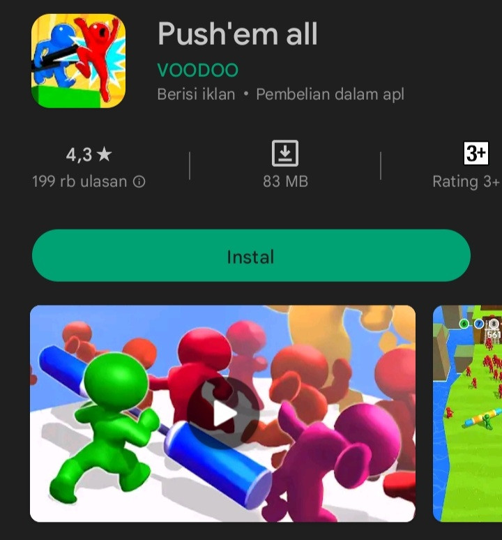 Games Ringan Android HP Kentang - Push 'em All